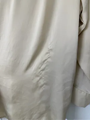 Zara Cream Pearl Button-Up Blouse Size Small Office Workwear Career Professional thumbnail 9