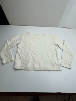 Alex Mill 100% Cotton Cream Long‎ Sleeve Top Pocket Womens Size Large Minimalist thumbnail 10