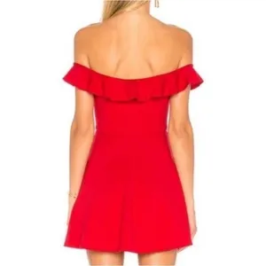 NWT Revolve Majorelle Ophelia Dress Red XS thumbnail 4