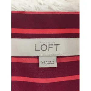 LOFT‎ Red Orange Striped Sleeveless Blouse Size XS thumbnail 5