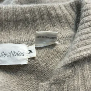 Vintage J.H. Collectibles Lambswool Angora Button Down Sweater Dress Neutral thumbnail 11
