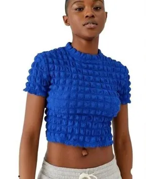 Urban Outfitters Bubble crop top thumbnail 1