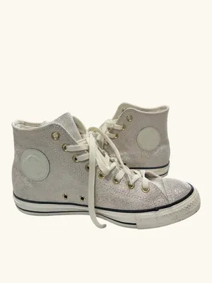 Converse Chuck Taylor All Star Hi Top Metallic Iridescent Crackle Leather 10 thumbnail 7