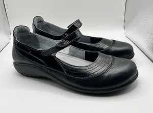 Naot Kirei Mary Jane flats size 39 US 8 black EUC thumbnail 1
