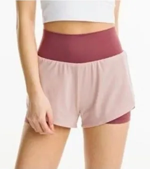 ZYIA Active Muted It’s a Mood Shorts Mauve Pink Size L thumbnail 1