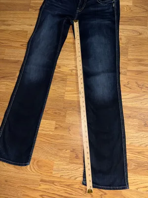 Silver Jeans Co Suki Slim Boot Women’s Size 31x35 Tall Dark Wash Embroidered thumbnail 2