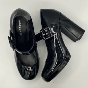 Madden Girl Ursulla black patent leather mary jane platform shoes Size 7.5M thumbnail 7