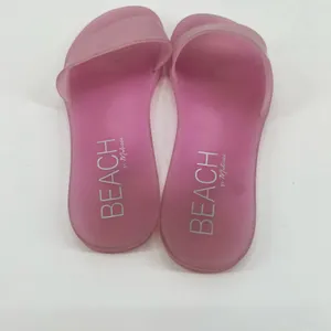 Anthropologie Matisse Beach Sol Slide Sandals pink slip on jelly beach size 7 thumbnail 3