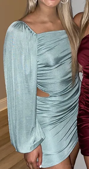 One Shoulder Cut Out Dress thumbnail 1