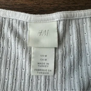 H&M White Bodysuit Top thumbnail 4