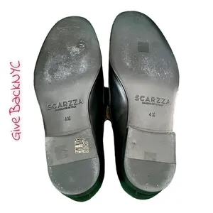 Scarzza Handmade Leather Loafer Flats Size 7.5 Black thumbnail 4