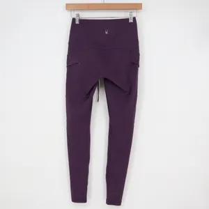 Spyder Active Womens XS Purple Cargo Pocket High Rise Drawstring Leggings thumbnail 4
