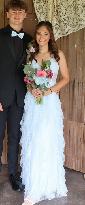 prom dress/formal dress Blue Size 4 thumbnail 1