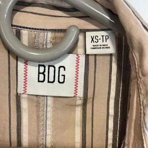 BDG Urban Outfitters Bell Button-Down Shirt Striped Oversized Long Sleeve (XS) thumbnail 8