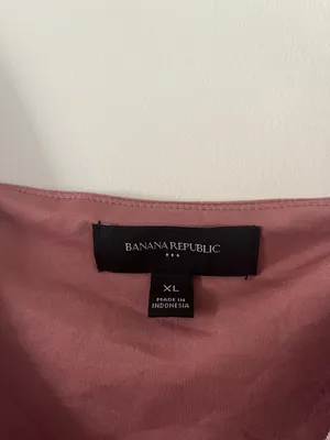 Banana Republic Pink Velvet Cowl Neck Blouse XL Balletcore Romantic Minimalist thumbnail 2