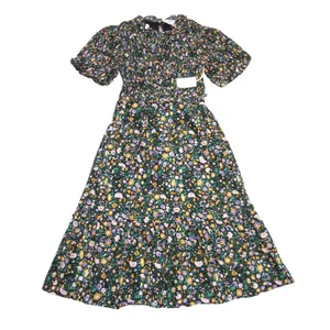 NWT Tuckernuck Hyacinth House Samantha in Black Floral Cotton Smocked Dress L thumbnail 3