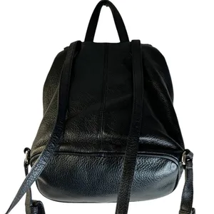 Coach Black Leather Backpack‎ thumbnail 4