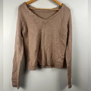 MADEWELL et Sézane BRIGITTE WOOL SWEATER size small in tan Maeve thumbnail 3