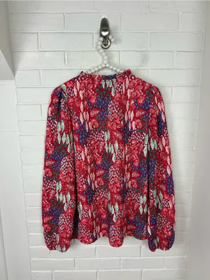 LOFT Colorful Patterned Lightweight Top Size M thumbnail 10
