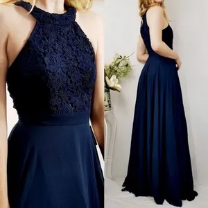 Lulus ✨ Picture Perfect Navy Blue Lace Maxi Dress✨ thumbnail 7