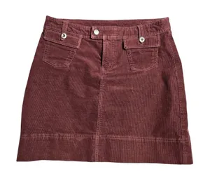 Patagonia Corduroy Red‎ Women's Skirt Size: 6 thumbnail 1