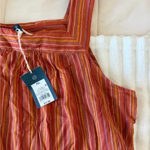 NWT Universal Thread Striped Orange Sleeveless Top thumbnail 5