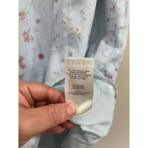 Aritzia Wilfred‎ Chariot Linen Two Piece Set Blue Cottagecore XS Floral thumbnail 4
