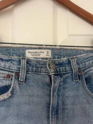 Abercrombie & fitch ultra high waist straight jeans thumbnail 3