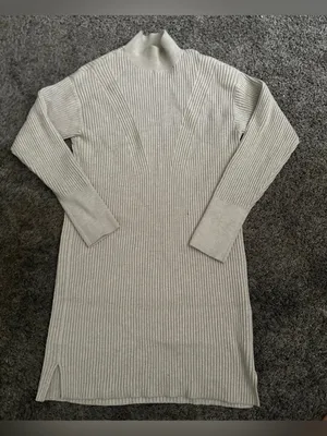 Abercrombie & Fitch Cream Ribbed Knit Dress Size XS 0103 thumbnail 1