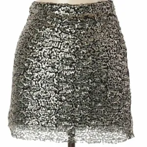 Native Rose Women's Festive Festival Bronze Sequin Mini Skirt-Sheer @Hem-Size 10 thumbnail 1