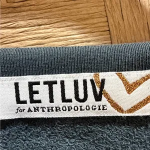 Anthropologie LETLUV KEEP WALKIN’ COWBOY Embroidered Sweatshirt Size L Cropped thumbnail 2