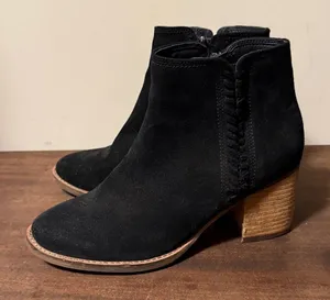 Blondo Waterproof Black Suede‎ Ankle Boot Sz- 8M B44 thumbnail 1