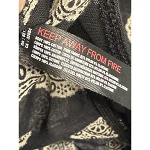 Free People Intimately Bodysuit Womens XS Black Printed Tassel OB1469393 Boho thumbnail 4