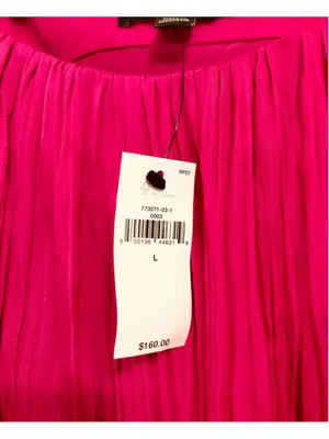 Banana Republic Pleated Maxi Dress Pink Size L thumbnail 4