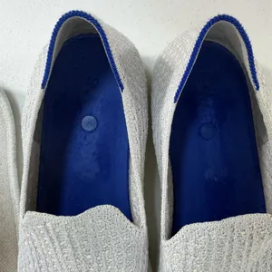 Rothy's Size 9 The Original Slip‎ On Sneaker Diamond Twill Women's Gray Shoes thumbnail 7