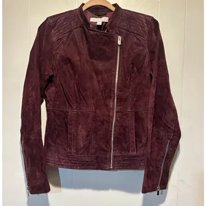 Suede moto jacket size‎ s Red thumbnail 1