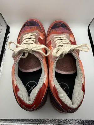Inkkas Andes Jogger Sneaker Shoe Colorful Southwestern‎ Scenery Red Orange W9 thumbnail 5