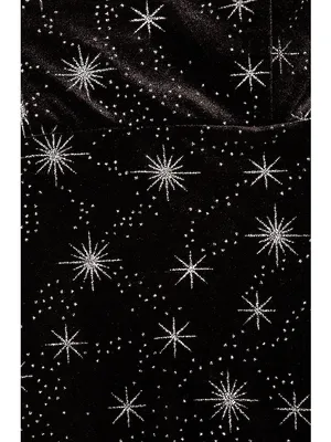 Superdown Stevie Sweetheart Dress Velvet Black Metallic Women’s Size Medium thumbnail 4