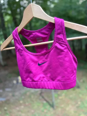 Nike Pro Dri-Fit Pink Sports Bra Medium thumbnail 2