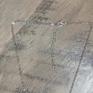 Sweet Violet Heart Saturn Necklace Sterling Silver Chain Celestial Jewelry Gift thumbnail 6