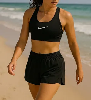 Nike Swim‎ Shorts Size 10 Versatile Black Shorts with Adjustable Waist thumbnail 1