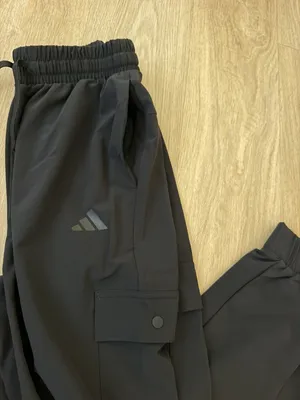 Adidas Women W WVN Cargo Pants Black Training Joggers XS NEW thumbnail 6