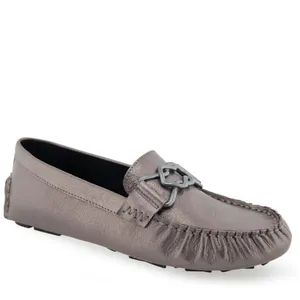 Aeropostale NEW Aerosoles Women's Gaby Casual Loafer Color:Graphite Leather SZ-9 Slip On thumbnail 2