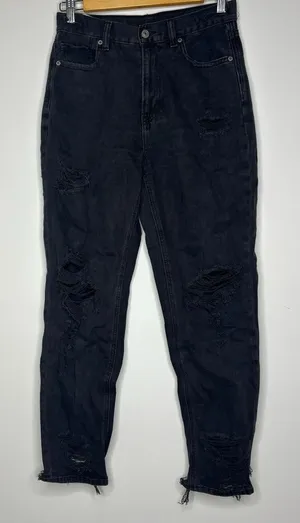 American Eagle- Black Jeans with Rips thumbnail 1