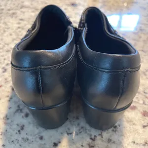 Clarks Collection Leather Shootie Women 9M Blk Professional Block Heel 26102429 thumbnail 5