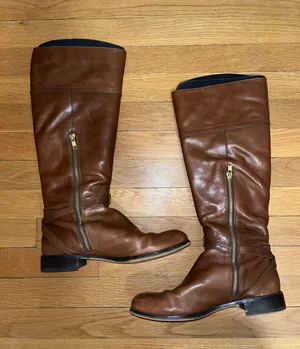 Coach Brown Leather Riding Boots thumbnail 2