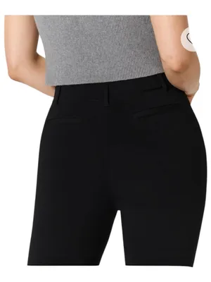 Quince Ultra-Stretch Ponte Bootcut Pant Black S~Tall Work Pant Wardrobe Staple thumbnail 8