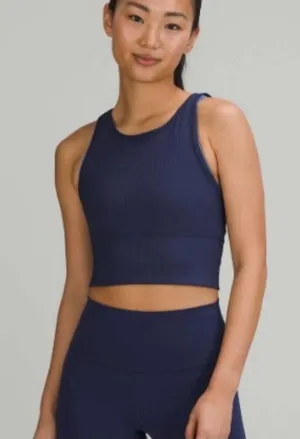Lululemon Athletica Power Pivot Tank Night Sea Size 6 thumbnail 1