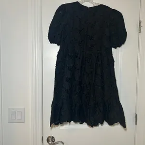& Other Stories Paris Atelier Black Floral Jacquard Puff Sleeve Mini Dress 10 thumbnail 6