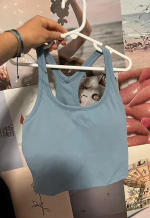 Light Blue Athletic Top thumbnail 1